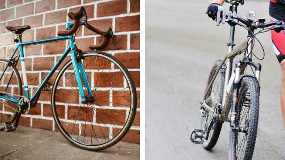 Why are road bikes faster than mountain bikes?